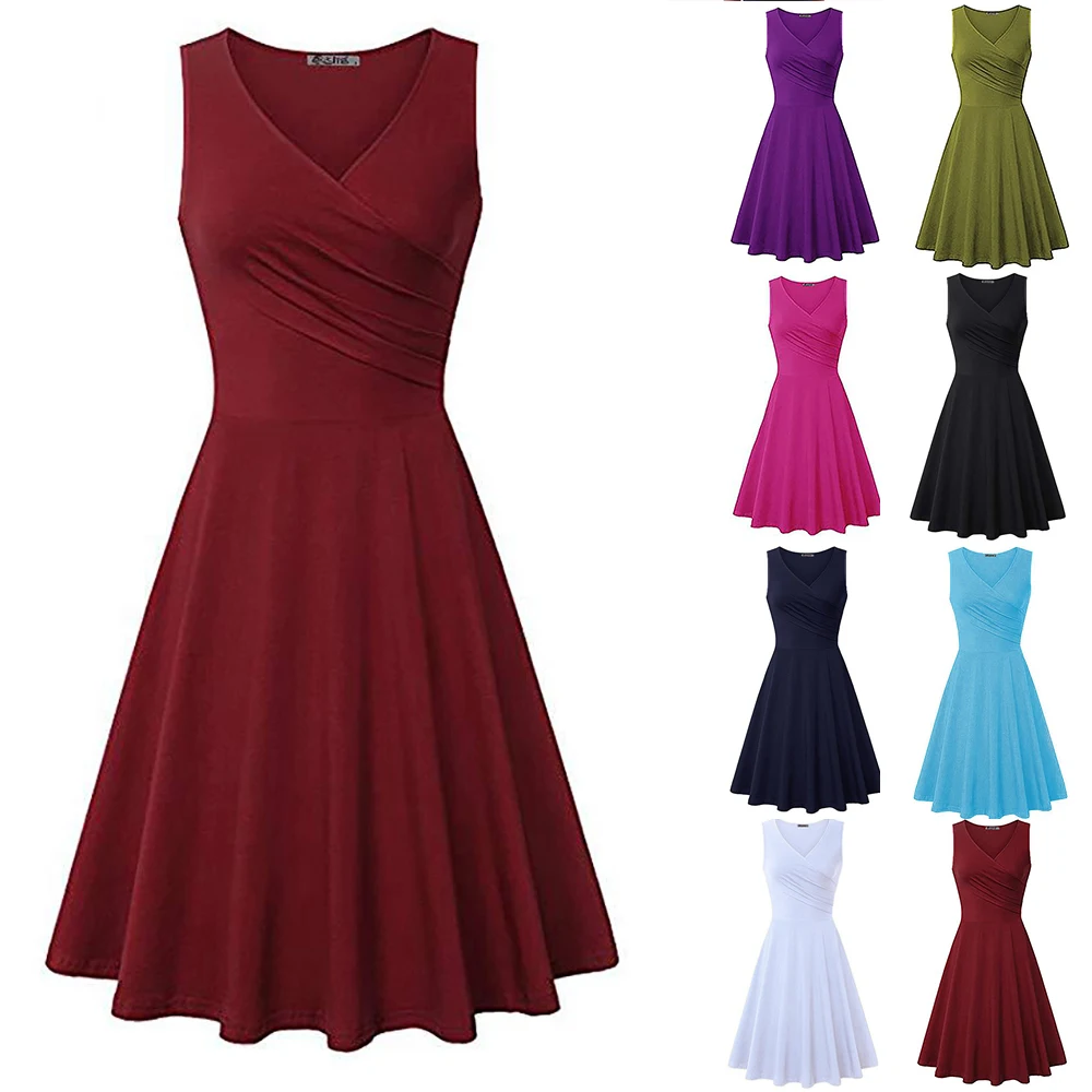 Vintage Pleated Maxi Dress Long Summer Dress Sleeveless V Neck Women Dress Casual Slim Beach Dress Solid Sexy Party Dress
Vintage Pleated Maxi Dress Long Summer Dress Sleeveless V Neck Women Dress Casual Slim Beach Dress Solid Sexy Party Dress