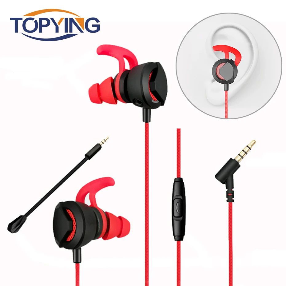 TOPYING In-Ear Earphone 3.5mm Typc C Wired Headset for PUBG Gamer Gaming Headphone Hi-Fi Earbuds With Dual Microphone Detachable
TOPYING In-Ear Earphone 3.5mm Typc C Wired Headset for PUBG Gamer Gaming Headphone Hi-Fi Earbuds With Dual Microphone Detachable