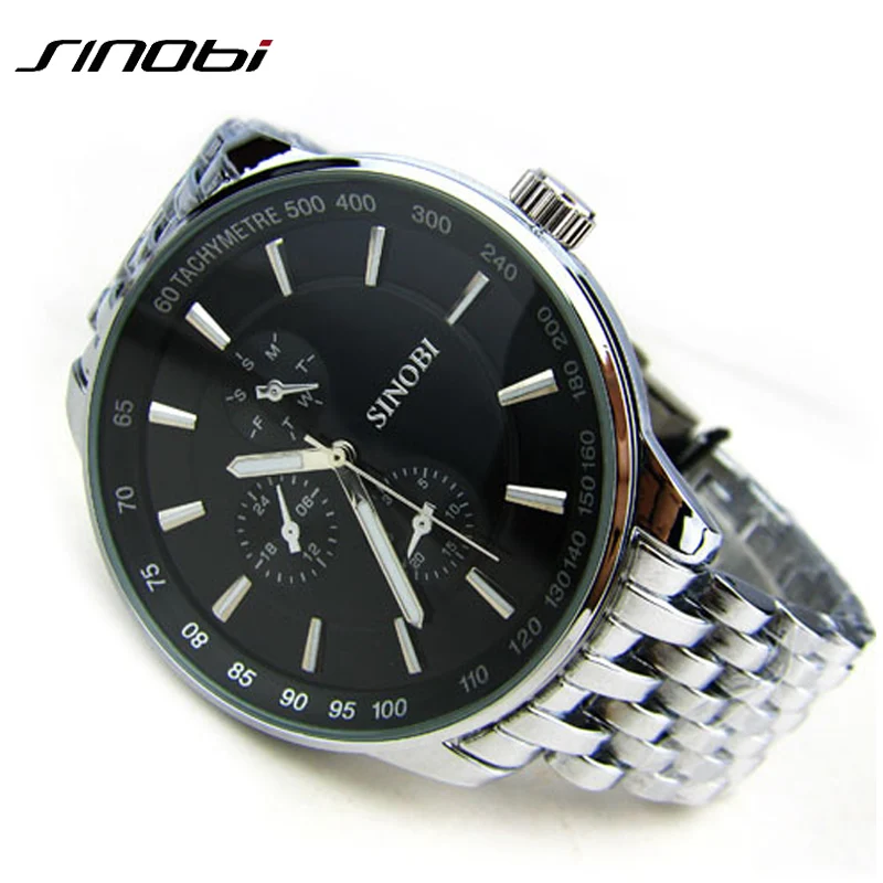 SINOBI Watch Men Quartz Watches Stainless Steel Men's Business Wristwatch Waterproof Clocks Gifts Relojes hombre 2019 New
SINOBI Watch Men Quartz Watches Stainless Steel Men's Business Wristwatch Waterproof Clocks Gifts Relojes hombre 2019 New