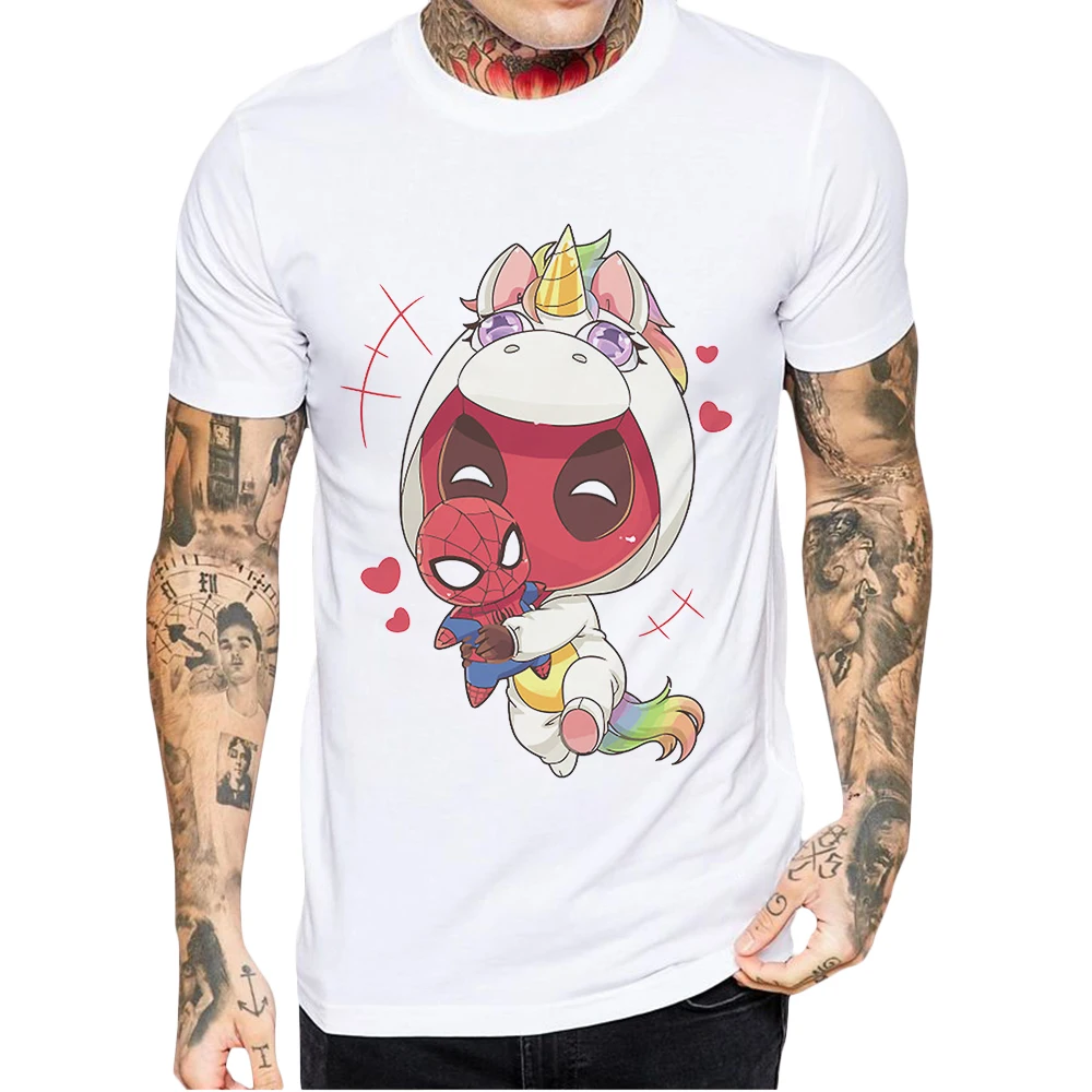 Fashion Hipster New Mens Tshirts Short Sleeve Casual Tee Shirts Funny Spiderman Deadpool Print Cotton Men Tops Camisetas Hombre
Fashion Hipster New Mens Tshirts Short Sleeve Casual Tee Shirts Funny Spiderman Deadpool Print Cotton Men Tops Camisetas Hombre
