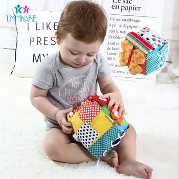 

Baby Toys Multi-functional Baby Bell Ringing Early Education Cloth Cotton Children Kids Multicolored Soft Building Blocks Toys