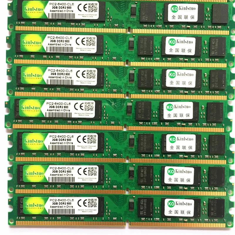 Wholesale RAMs Kinlstuo DDR2 2GB 800MHz/ 667MHz memory PC 6400/ 5300 ddr2 2gb desktop ram 240pin full compatible
Wholesale RAMs Kinlstuo DDR2 2GB 800MHz/ 667MHz memory PC 6400/ 5300 ddr2 2gb desktop ram 240pin full compatible