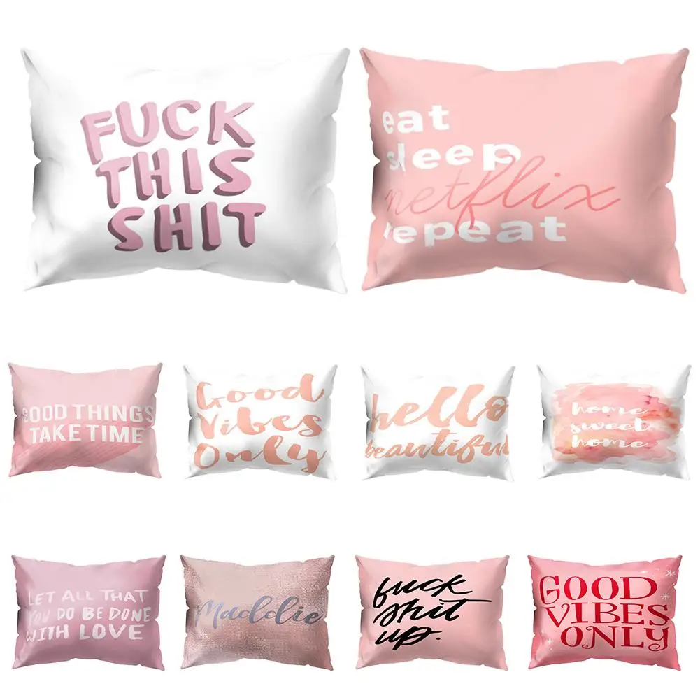 1 Pc Unique Letters Print Pillow Case Soft Throw Pillowcases Pillow Cover Home Decorative
1 Pc Unique Letters Print Pillow Case Soft Throw Pillowcases Pillow Cover Home Decorative