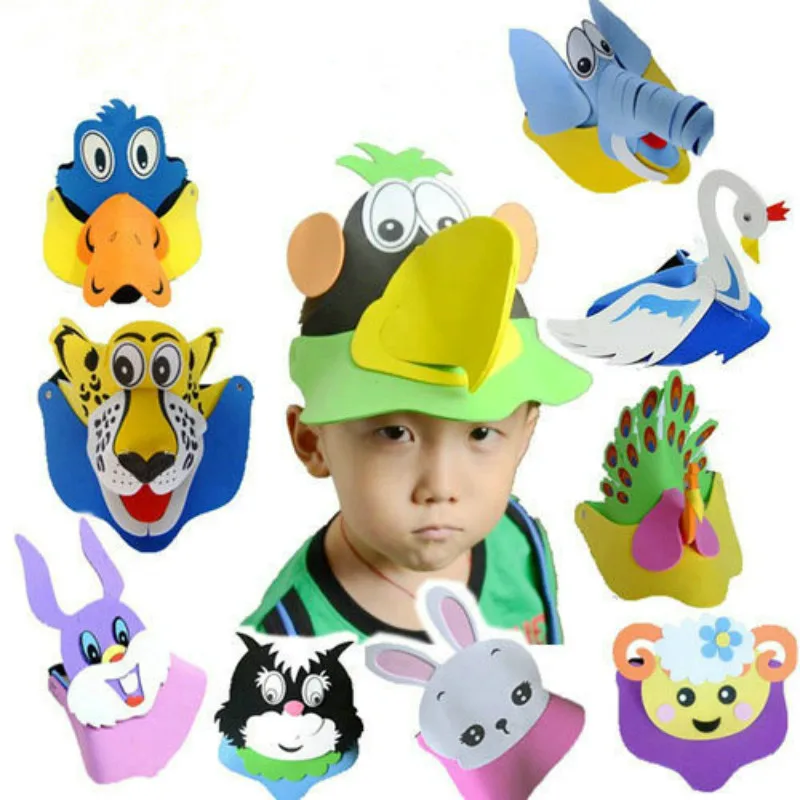New EVA Material Cartoon Animal Children Headdress Sun Hat Toys Adults Can Wear Kindergarten Parent-child Performance props
New EVA Material Cartoon Animal Children Headdress Sun Hat Toys Adults Can Wear Kindergarten Parent-child Performance props