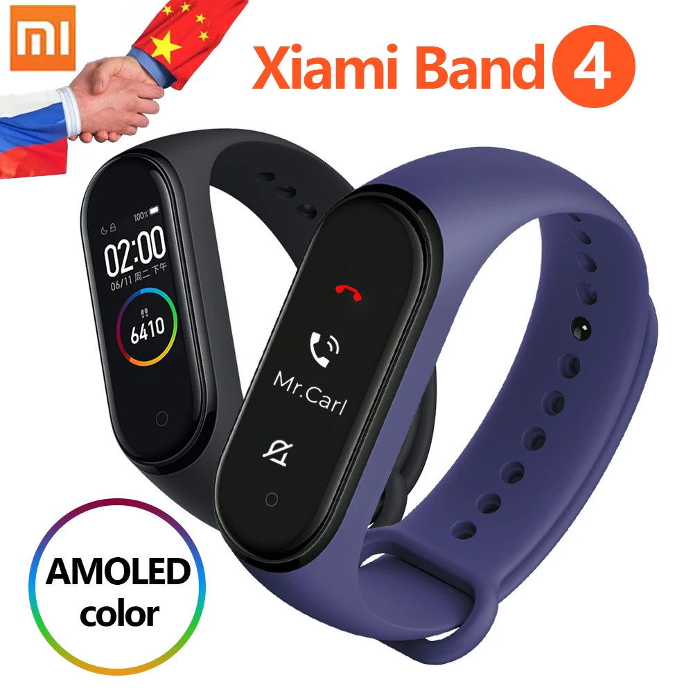 Original Xiaomi Mi Band 4 Smart Bluetooth 5.0 Wristband Fitness Bracelet AMOLED Color Touch Screen Music AI Heart Rate Mi Band4
Original Xiaomi Mi Band 4 Smart Bluetooth 5.0 Wristband Fitness Bracelet AMOLED Color Touch Screen Music AI Heart Rate Mi Band4