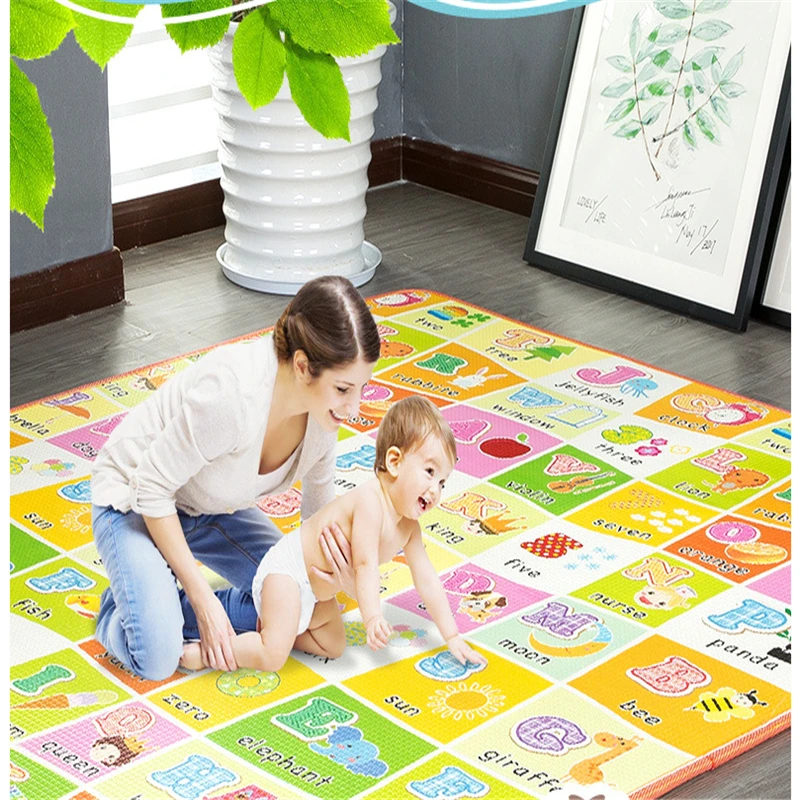 Double-sided XPE Baby Crawling Play Mat Thickeness 150x180CM Non-skid Floor Pads Padded Climbing Cute Toys Game Pads for Infants
Double-sided XPE Baby Crawling Play Mat Thickeness 150x180CM Non-skid Floor Pads Padded Climbing Cute Toys Game Pads for Infants