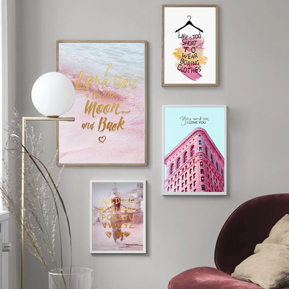 Pink Beach Sea Girl Quotes Dress Landscape Wall Art Canvas Printing Nordic Posters and Prints Wall Picture for Living Room Decor
Pink Beach Sea Girl Quotes Dress Landscape Wall Art Canvas Printing Nordic Posters and Prints Wall Picture for Living Room Decor