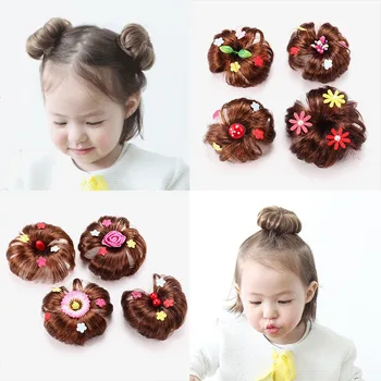 Girls Wig Hair clip Accessories Bud Ball Hair Band Kids Donut ball head Bun Maker Child Drop Ship
Girls Wig Hair clip Accessories Bud Ball Hair Band Kids Donut ball head Bun Maker Child Drop Ship