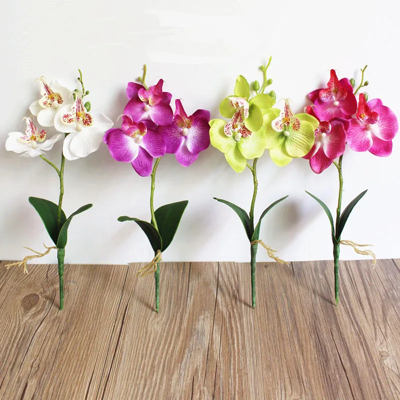 Length 29cm Artificial Butterfly Orchid Single Branch 3 Flower Heads Real Touch Silk Fake Flowers for Home Decoration ADR004
Length 29cm Artificial Butterfly Orchid Single Branch 3 Flower Heads Real Touch Silk Fake Flowers for Home Decoration ADR004