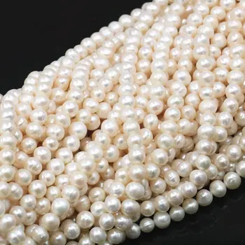 5PCS Wholesale Natural White Freshwater Pearl 7-8mm Loose Beads For Jewelry Making DIY Necklace Bracelet Pearls Beads 14.5" A481
5PCS Wholesale Natural White Freshwater Pearl 7-8mm Loose Beads For Jewelry Making DIY Necklace Bracelet Pearls Beads 14.5" A481