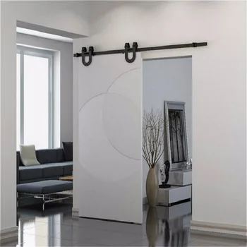 244cm Black Rustic Antique Horseshoe Single Wood Sliding Barn Door Hardware Track Set New
244cm Black Rustic Antique Horseshoe Single Wood Sliding Barn Door Hardware Track Set New