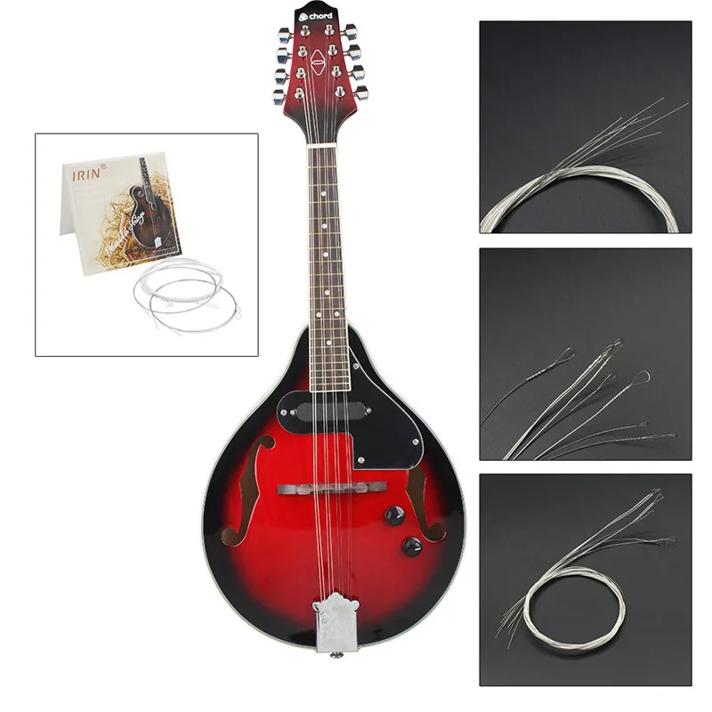 High Quality IRIN Rope Mandolin String Set Steel Plated Silver-plated Wound Alloy Full Set (E-A-D-G) Mandolin strings
High Quality IRIN Rope Mandolin String Set Steel Plated Silver-plated Wound Alloy Full Set (E-A-D-G) Mandolin strings