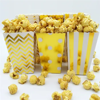 108pcs Gold Popcorn Box Baby Shower First Birthday Movie Popcorn Box Wedding Party Treat and Candy Tubs Sleepover Party Favor
108pcs Gold Popcorn Box Baby Shower First Birthday Movie Popcorn Box Wedding Party Treat and Candy Tubs Sleepover Party Favor