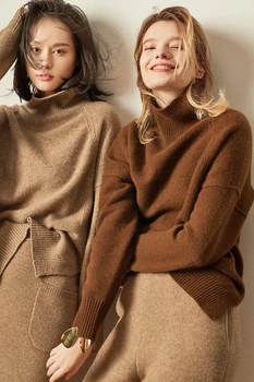 Women Turtleneck Pullover Warm Cashmere Sweaters Winter Tops Long Sleeve Loose X15
Women Turtleneck Pullover Warm Cashmere Sweaters Winter Tops Long Sleeve Loose X15
