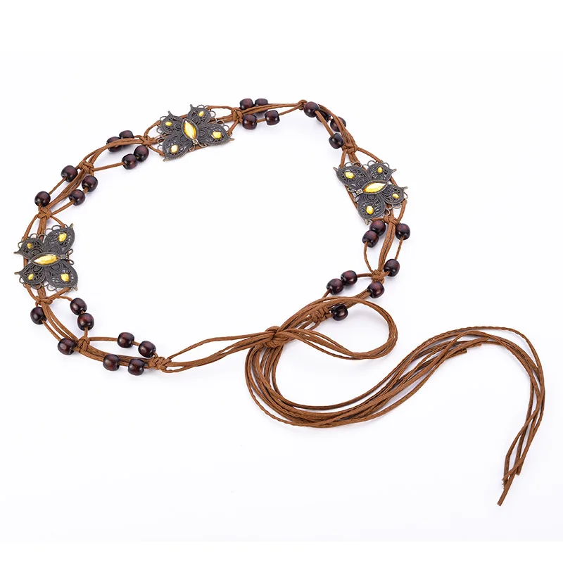 2017 New Ethnic PU Pure Handmade Retro Wooden Bead Coconut Waist Belts Woven Bohemian Style Waist Chain for Dress
2017 New Ethnic PU Pure Handmade Retro Wooden Bead Coconut Waist Belts Woven Bohemian Style Waist Chain for Dress