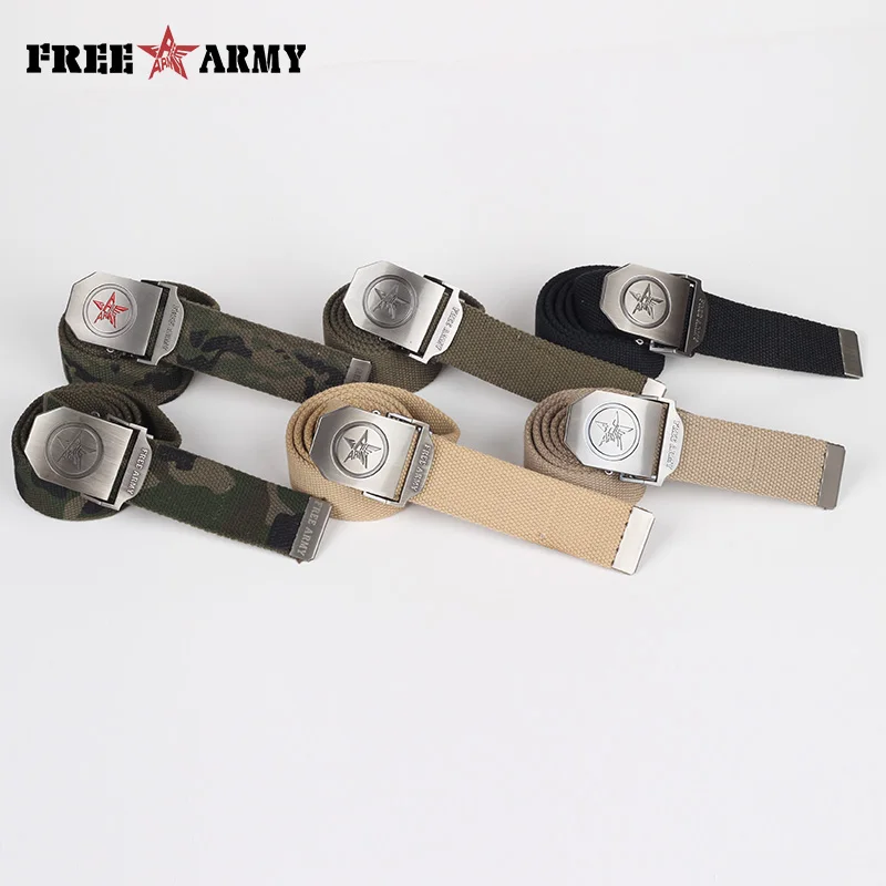 FreeArmy Brand Canvas Belts Male Adjustable Plain Unisex Mens Casual Belts Military Tactical Belts Buckle Designer Belts
FreeArmy Brand Canvas Belts Male Adjustable Plain Unisex Mens Casual Belts Military Tactical Belts Buckle Designer Belts