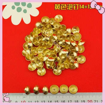 14mm*13mm Fasteners gold color iron Upholstery Nail Jewelry Box Wall Door Sofa Furniture Decorative Tack Stud Pushpin
14mm*13mm Fasteners gold color iron Upholstery Nail Jewelry Box Wall Door Sofa Furniture Decorative Tack Stud Pushpin