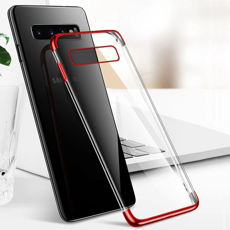 ITEUU TPU Clear Electroplating Phone Case for Samsung Galaxy S10 Plus S10E Cases Soft Transparent Back Cover Shell Luxury
ITEUU TPU Clear Electroplating Phone Case for Samsung Galaxy S10 Plus S10E Cases Soft Transparent Back Cover Shell Luxury