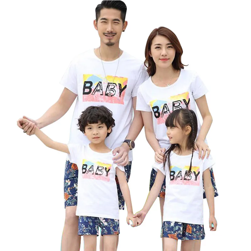 Family Look Mother and Daughter Clothing 2019 Summer Style shorts Letter T shirt Mommy and Me Clothes Family Matching Clothes
Family Look Mother and Daughter Clothing 2019 Summer Style shorts Letter T shirt Mommy and Me Clothes Family Matching Clothes