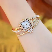 Nuevo reloj cuadrado pequeño para mujer, elegante reloj de pulsera para mujer, reloj de cuarzo Casual de moda para chica, reloj de mujer Zegarek Damski(China)