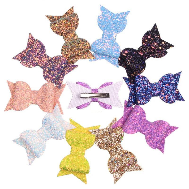 10pcs/lot Mermaid Sequins Hair Bows Glitter Double Layers Girls Harpins Leather Hair Clips Princess Dance Party Hair Accessories
10pcs/lot Mermaid Sequins Hair Bows Glitter Double Layers Girls Harpins Leather Hair Clips Princess Dance Party Hair Accessories