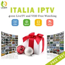 Ucer iptv איטליה 1 שנה מנוי רשימת קוד תמיכת אנדרואיד enigma2 m3u חכם טלוויזיה mag לאירופה אלבניה ספרד פורטוגל גרמניה(China)