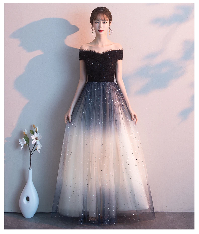 JIN IS YARN Sexy Off The Shoulder Long Evening Dress Party Festa Long Prom Gown 2019 With Gradient color sequins
JIN IS YARN Sexy Off The Shoulder Long Evening Dress Party Festa Long Prom Gown 2019 With Gradient color sequins