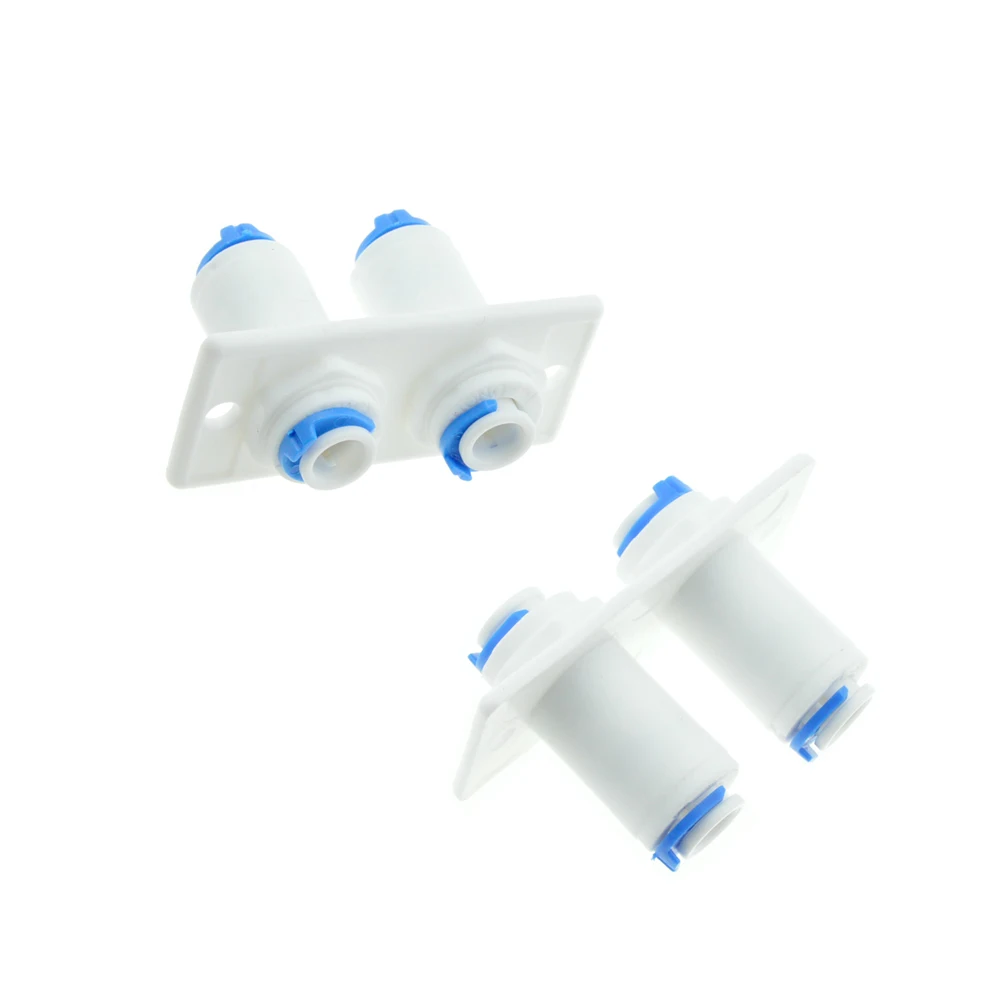 Reverse Osmosis Aquarium System Double Bulkhead Straight 1/4" OD Hose Quick Fitting Connector RO Water Plastic Pipe Coupling
Reverse Osmosis Aquarium System Double Bulkhead Straight 1/4" OD Hose Quick Fitting Connector RO Water Plastic Pipe Coupling