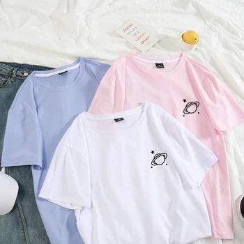 T shirt Couple Summer Cotton Planet Printed Harajuku Tops Pastel Colors Plus Size Tee Shirt Men Clothes Hip Hop Tops Free Ship
T shirt Couple Summer Cotton Planet Printed Harajuku Tops Pastel Colors Plus Size Tee Shirt Men Clothes Hip Hop Tops Free Ship