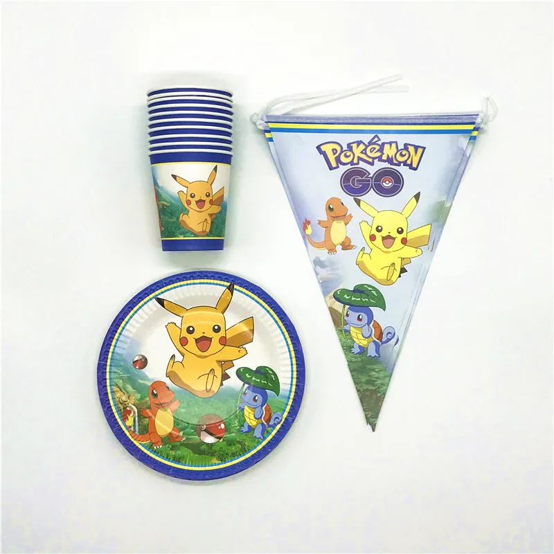Cartoon Theme Pokemon Go 60Pcs\Lot Boy Girl Favors Happy Birthday Paper Plate Cups Banners Wedding Family Party Flags Supplies
Cartoon Theme Pokemon Go 60Pcs\Lot Boy Girl Favors Happy Birthday Paper Plate Cups Banners Wedding Family Party Flags Supplies