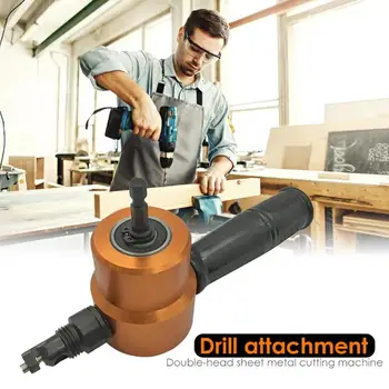 Nibbler Sheet Metal Cut Double Head Sheet Metal Cutter Drill Attachment Home Hand Tools Power Tools Accessories
Nibbler Sheet Metal Cut Double Head Sheet Metal Cutter Drill Attachment Home Hand Tools Power Tools Accessories
