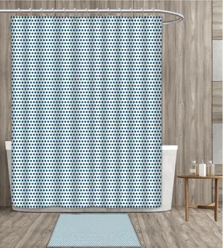 Vintage Shower Curtain Waterproof Retro Polka Dots Navy Blue Circles Pop Art Picnic Inspired Image Fabric Bathroom Decor Set
Vintage Shower Curtain Waterproof Retro Polka Dots Navy Blue Circles Pop Art Picnic Inspired Image Fabric Bathroom Decor Set