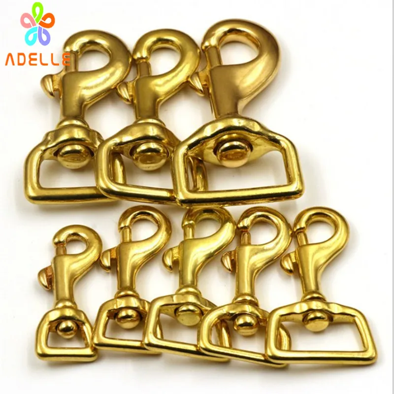 5x 100% Solid Brass Eye Swivel Bolt Snap hook clip Square Bottom 8 sizes for bags Pet Tents Leash Key Ring Free shipping High
5x 100% Solid Brass Eye Swivel Bolt Snap hook clip Square Bottom 8 sizes for bags Pet Tents Leash Key Ring Free shipping High