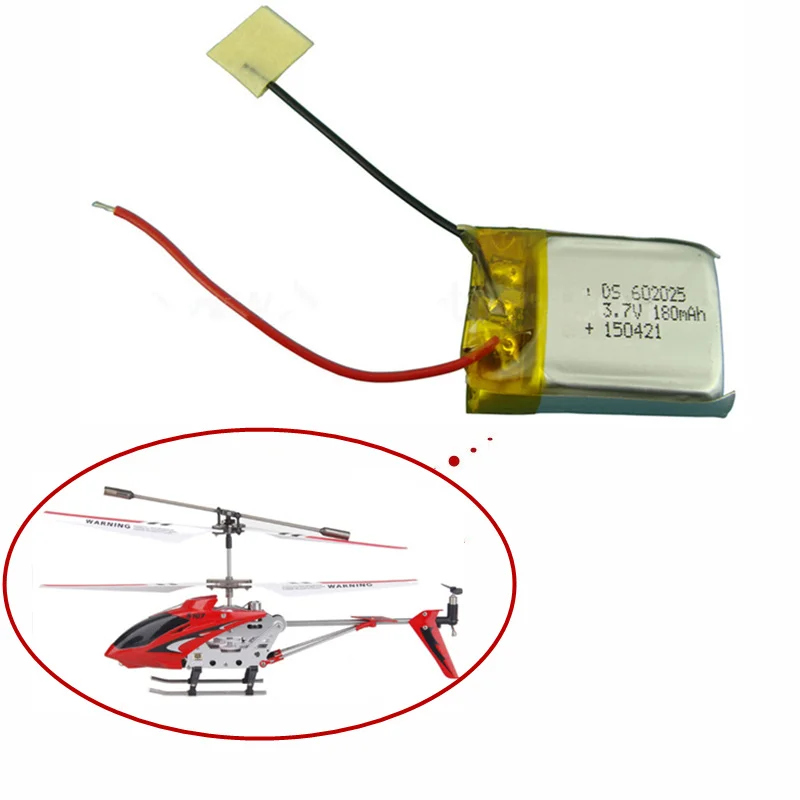 Фото 4 шт. 3 7 в 180 мАч lipo батарея для Syma S107 S107G S105G S108 S108G S107N S026 S026G S111G вертолет | Детали и аксессуары (33049665133)