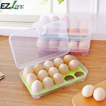 New 15 cells Egg Portable Refrigerator Fresh Box Storage Container Case Wild Storage Box Multifunctional Eggs Crisper Kitchen
New 15 cells Egg Portable Refrigerator Fresh Box Storage Container Case Wild Storage Box Multifunctional Eggs Crisper Kitchen