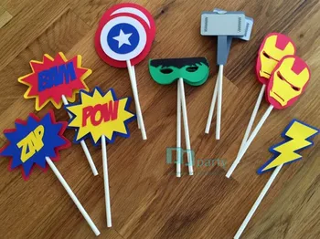 Super Hero Cupcake Toppers - inspired boy birthday party decorations
Super Hero Cupcake Toppers - inspired boy birthday party decorations