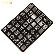 Amor Beleza 1 HAICAR pc Multi-Padrão Prego Stamping Placa De Impressão Imagem Selos Placa Manicure Nail Art Decoração 161104 o Transporte da gota(China)