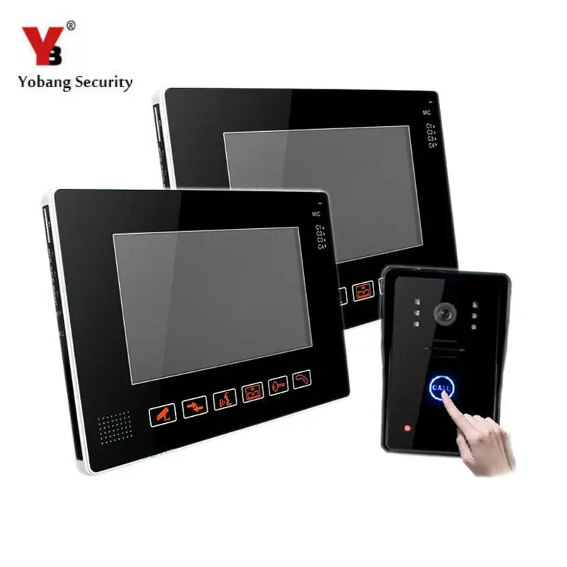 YobangSecurity 9" Video Audio Intercom Doorbell Video Door Phone Bell Access Control 1 Camera 2 Monitor for Home Security System
YobangSecurity 9" Video Audio Intercom Doorbell Video Door Phone Bell Access Control 1 Camera 2 Monitor for Home Security System