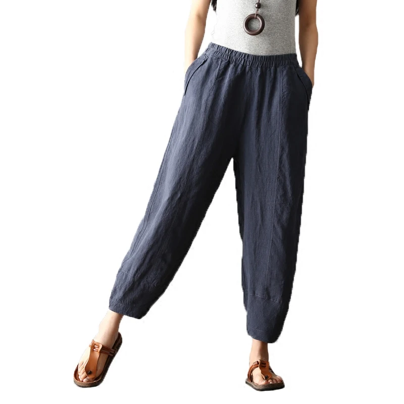 Cotton linen blend casual cparis elastic waist blue red harem pants for women summer spring autumn high waist trousers xzh0803
Cotton linen blend casual cparis elastic waist blue red harem pants for women summer spring autumn high waist trousers xzh0803