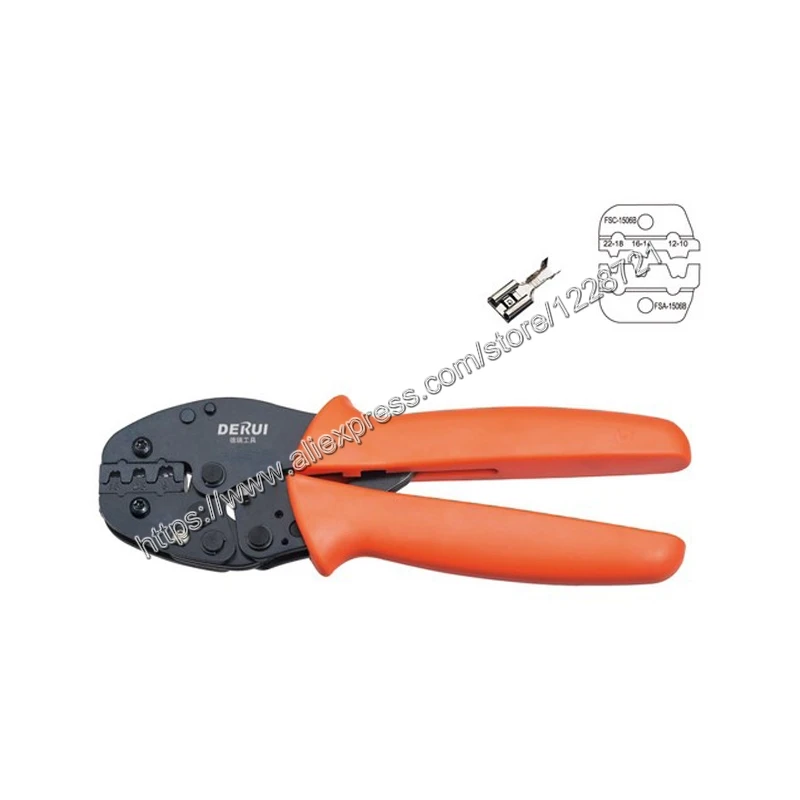 FSC-156B strength-saving mini-typeFor Insulated Terminals crimping plier CRIMPING PLIER 1.5 2.5 4-6mm2AWG 20-10
FSC-156B strength-saving mini-typeFor Insulated Terminals crimping plier CRIMPING PLIER 1.5 2.5 4-6mm2AWG 20-10