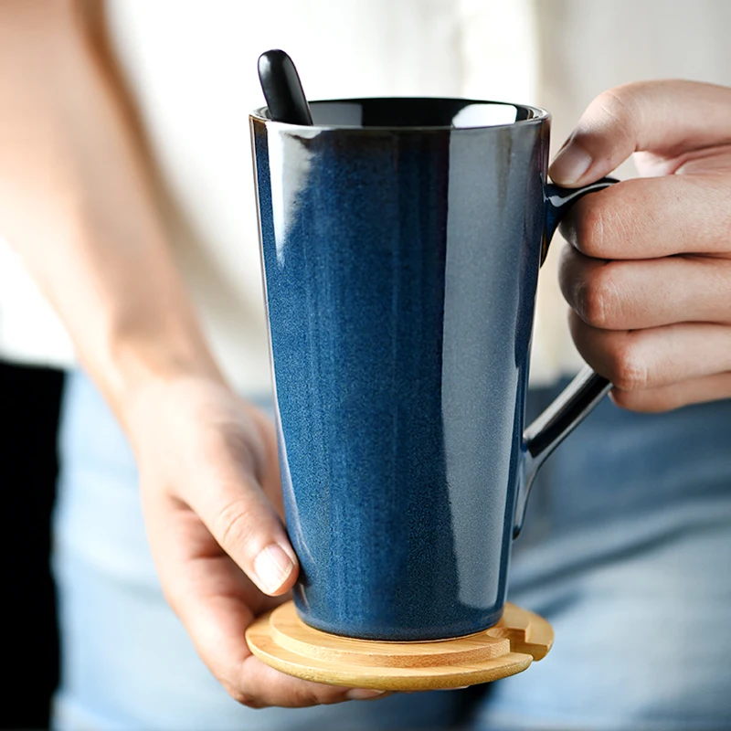 European Ceramic Mug Lid Spoon Cup Large Capacity Office Drinking Cups Home Couples
European Ceramic Mug Lid Spoon Cup Large Capacity Office Drinking Cups Home Couples