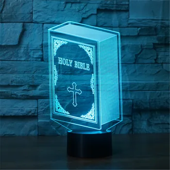 2018 New foreign trade Bible 7 color 3D lamp LED acrylic visual lamp creative touch illusion lamp LED toys Christmas gift
2018 New foreign trade Bible 7 color 3D lamp LED acrylic visual lamp creative touch illusion lamp LED toys Christmas gift