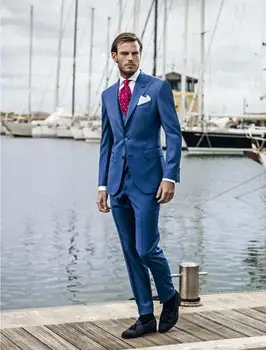 Blue Groom Tuxedos Peak Lapel Groomsman Man Wedding Blazer Prom Suits (Jacket+Pants+Vest+Bow Tie) NO:201
Blue Groom Tuxedos Peak Lapel Groomsman Man Wedding Blazer Prom Suits (Jacket+Pants+Vest+Bow Tie) NO:201