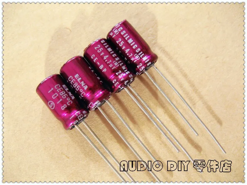 ELNA фиолетовый SILMIC CE-BP 4 7 мкФ 25V4.7uf аудио неполярный электролитический конденсатор