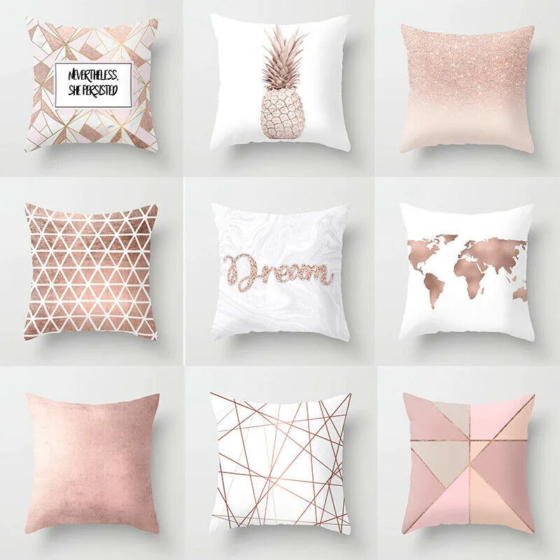 Pillow Case Pink Geometric Nordic Pineapple Polyester Sofa Car Waist Throw Decorative Cushion Cover for Home Decoration 45x45cm
Pillow Case Pink Geometric Nordic Pineapple Polyester Sofa Car Waist Throw Decorative Cushion Cover for Home Decoration 45x45cm