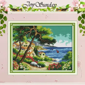 Seaside village counted Cross Stitch 11CT 14CT Cross Stitch Set Wholesale DIY scenery Cross-stitch Kit Embroidery Needlework
Seaside village counted Cross Stitch 11CT 14CT Cross Stitch Set Wholesale DIY scenery Cross-stitch Kit Embroidery Needlework