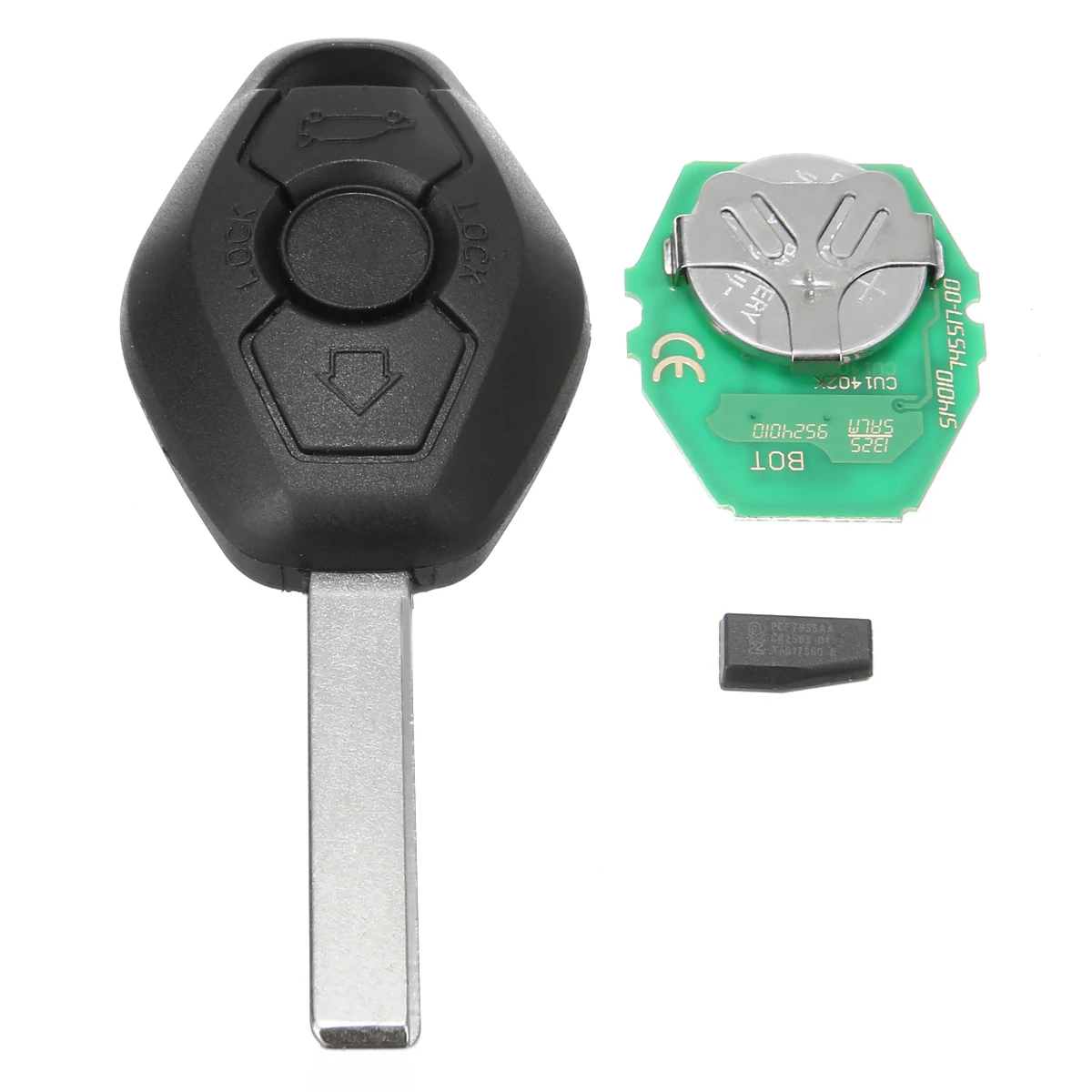 3 Buttons Car Remote Key For BMW 3 5 7 SERIES E38 E39 E46 EWS System with 315MHz/433MHz ID44 Chip Blade