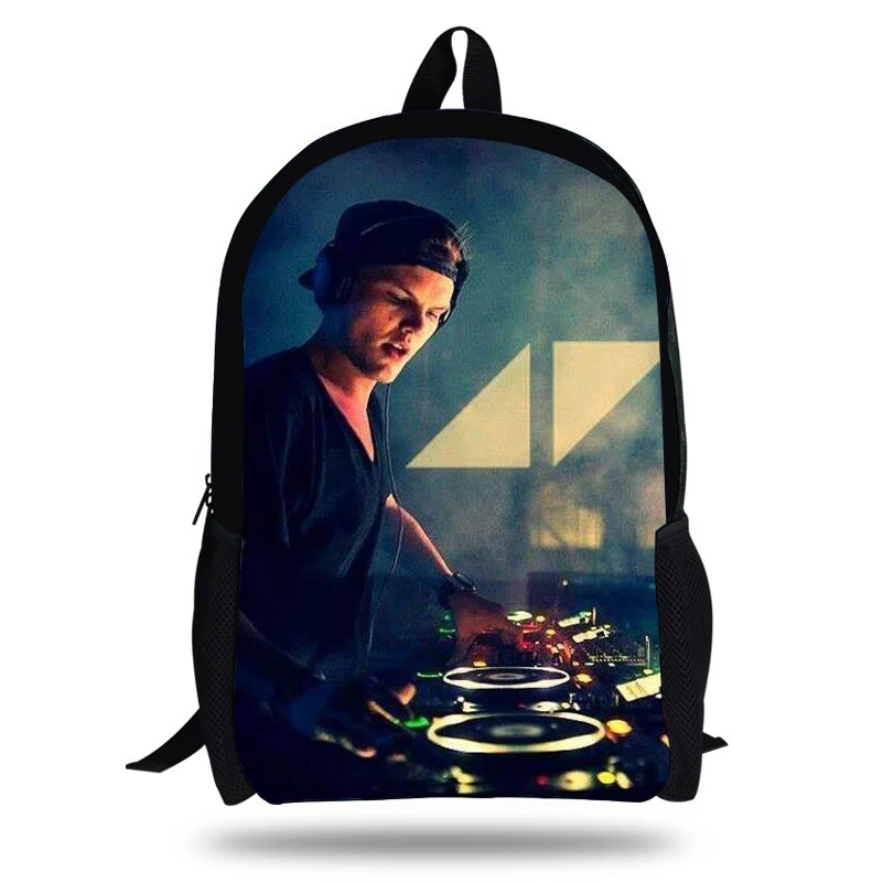 16-inch Young Mens School Backpacks Kids Boys DJ Avicii Wake ME Up Print School Bag For Teenage Girl Mochila Escolar
16-inch Young Mens School Backpacks Kids Boys DJ Avicii Wake ME Up Print School Bag For Teenage Girl Mochila Escolar