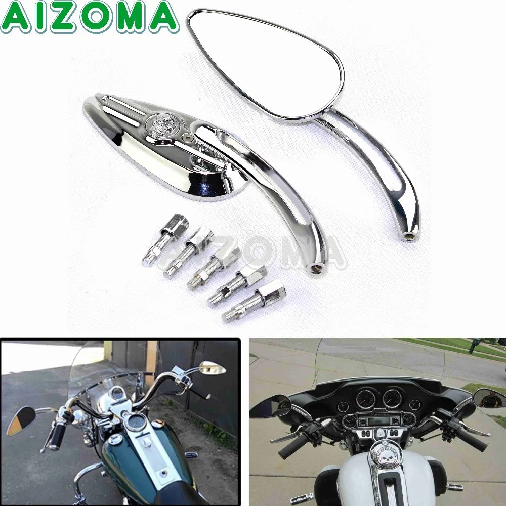 Chrome Skull Rearview Mirrors Motorcycle Aluminum Side Rear View Mirrors Pair Universal For Harley Dyna Heritage Softail Cruiser
Chrome Skull Rearview Mirrors Motorcycle Aluminum Side Rear View Mirrors Pair Universal For Harley Dyna Heritage Softail Cruiser