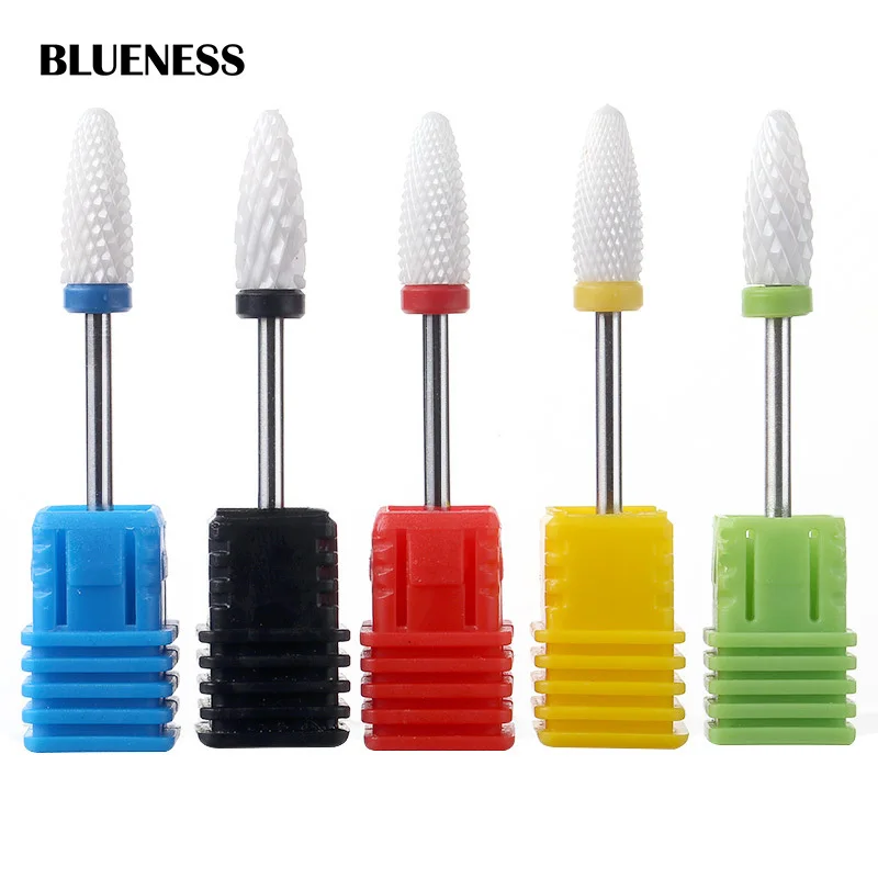Blueness 5 Type 3/32 " White Ceramic Nail Drill Bits Manicure Machine Accessories Rotary Electric Cutter Nail Art Tools
Blueness 5 Type 3/32 " White Ceramic Nail Drill Bits Manicure Machine Accessories Rotary Electric Cutter Nail Art Tools